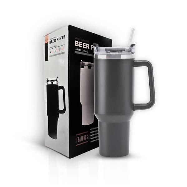 Copo Térmico Grande 1200 ML C/ Canudo